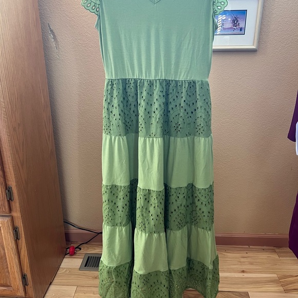 Grace Karin Green Lace Maxi Dress - Picture 4 of 4